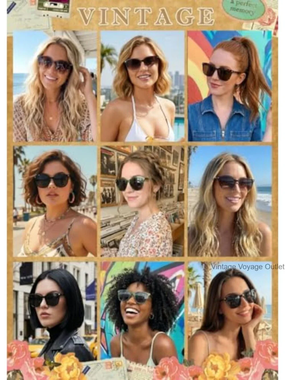2 Pack Polarized UV400 Protection Big Frame Sunglasses for Women Trendy Stylish
